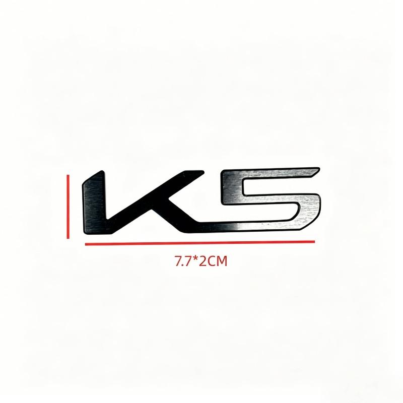 Compatible with the New K5 Trunk Badge, SPORTAGE Car Sticker, Aluminum Alloy Sticker, Fender KN Trunk Sticker