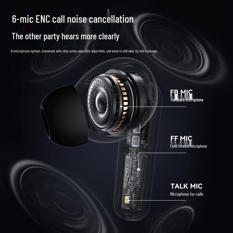EARISE FD-9 Smart APP Noise-Cancelling Bluetooth Earbuds