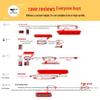 SEPTWOLVES Men's Lucky Red Viscose Boxer Briefs - 4 Pack