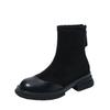Elastic Martin Boots Women's Thick Soles Increase In Height Autumn and Winter New Small Fashion Short Boots Thin Boots