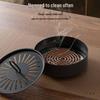 Creative Anti-Scald Mosquito Coil Holder with Lid - Wrought Iron Ash-Free Sandalwood Storage