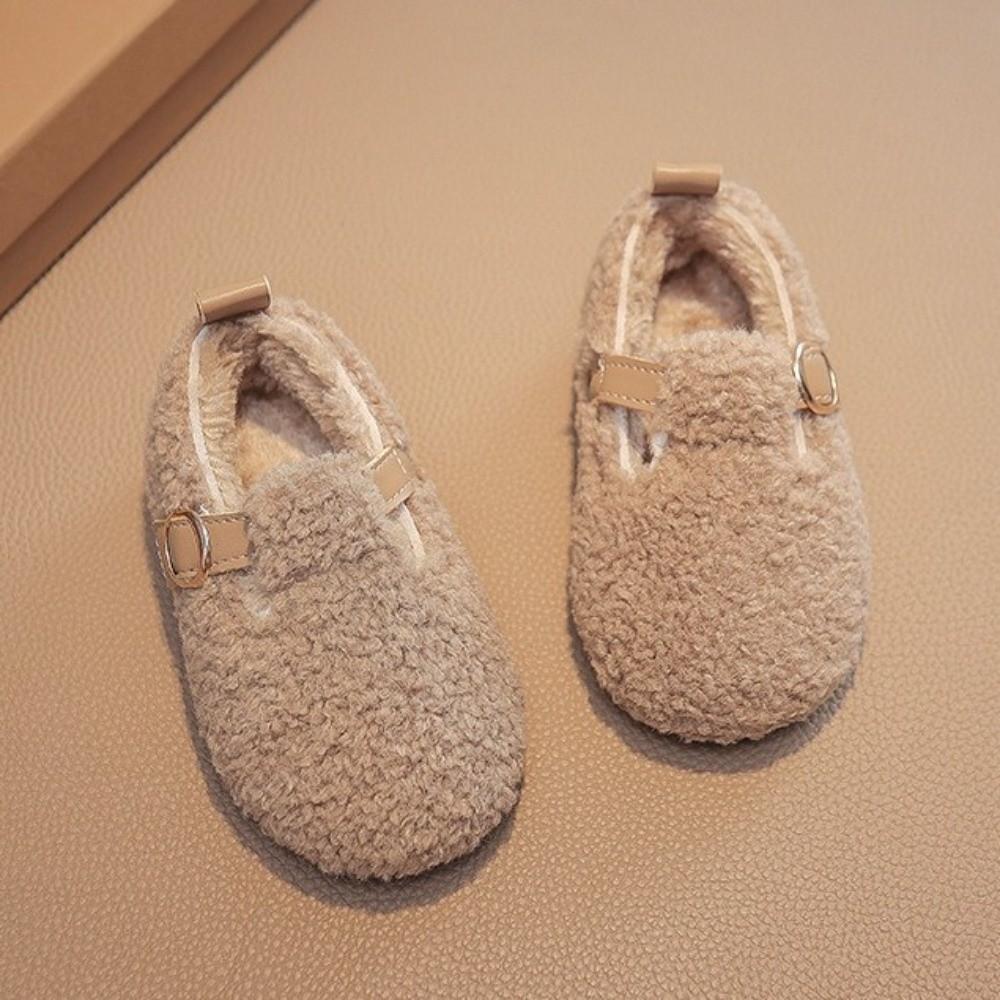 Versatile Children Shoes Simple Plush Warm Shoes New Fluffy Cotton Shoes  Winter