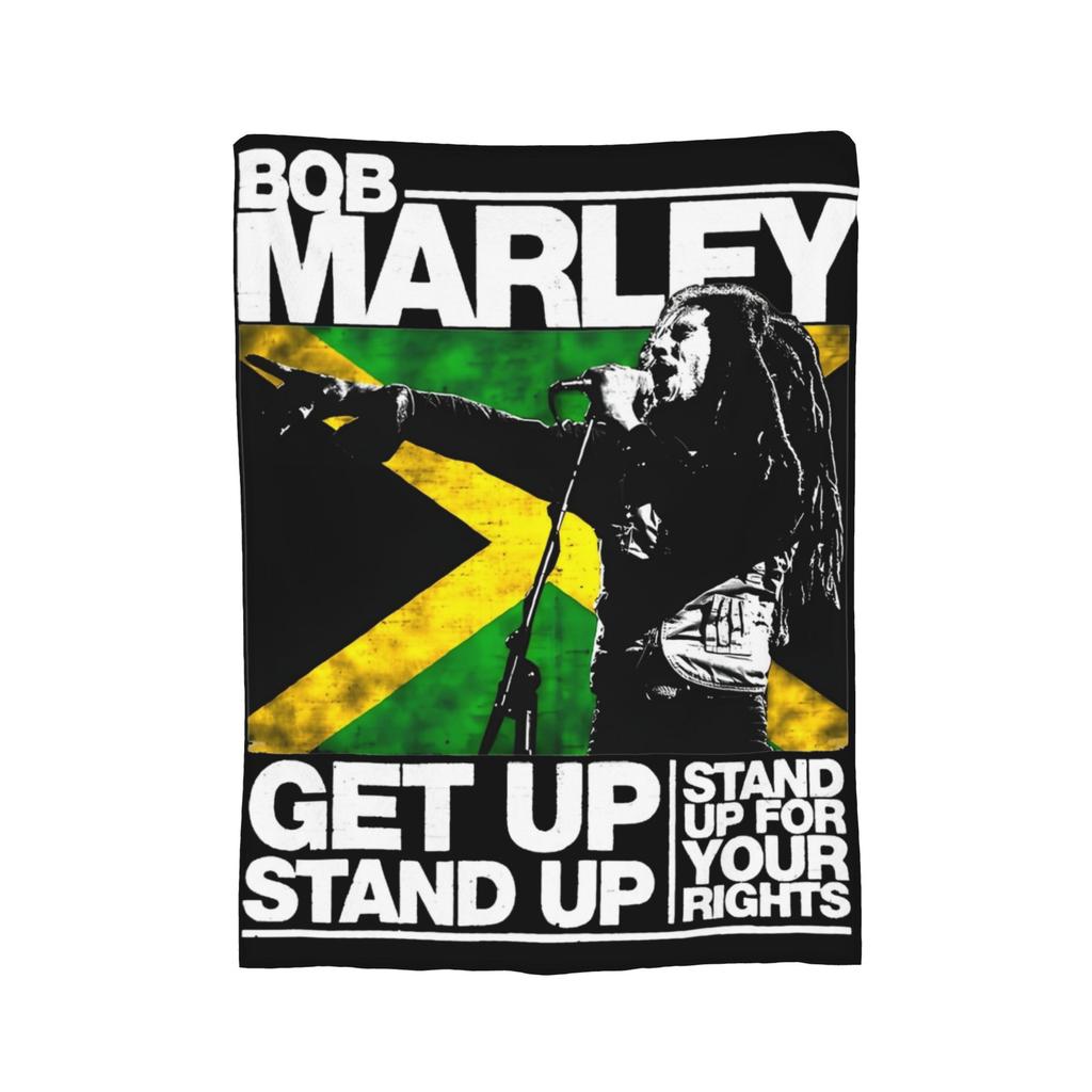 Bob Marley Reggae Ajax  Fleece Blanket Rasta Music Creative Throw Blankets for  Sofa Bedding Lounge Rug Piece,