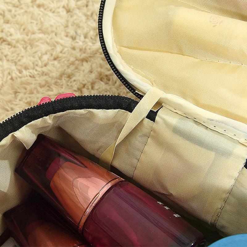 Tragbare Reise-Toilettenartikel-Make-up-Kosmetiktasche, Organizer-Halter, Handtasche