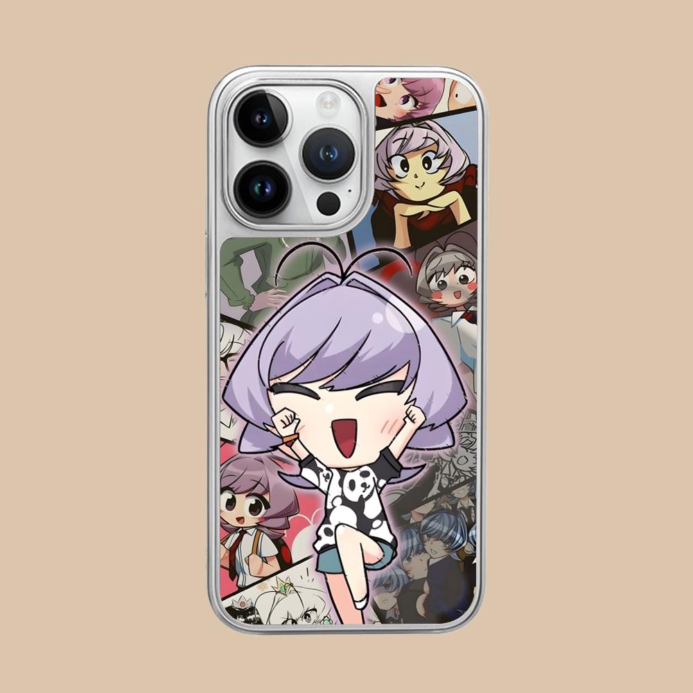 Anime Najimi Osana Mobile Phone Case for iPhone 17 16 15 14 13 12 11 Air Pro Max Plus Silver Plating Colorful Cover Luxury Cover