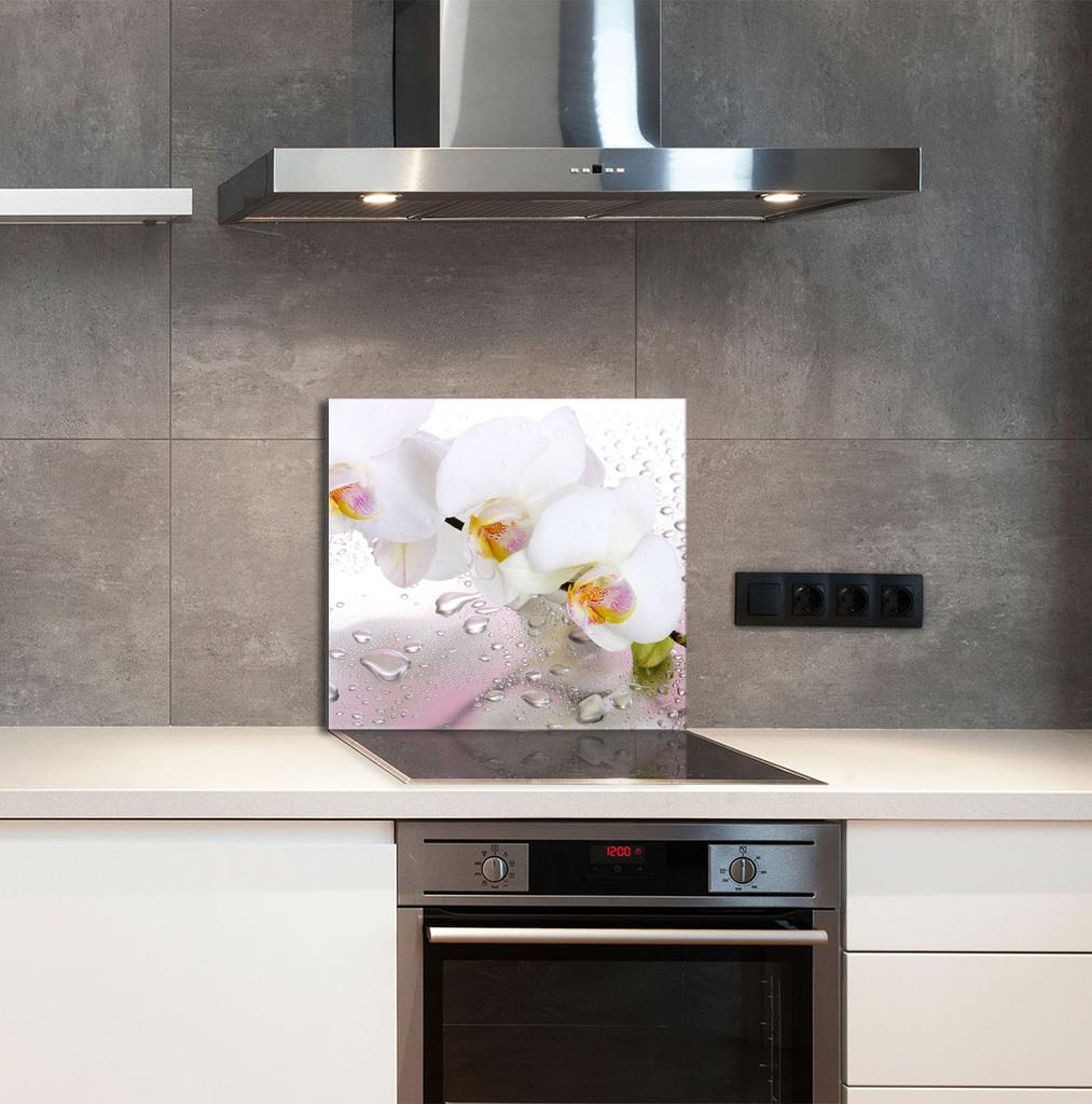 PANEL SZKLANY DO KUCHNI 65x60 Orchidea