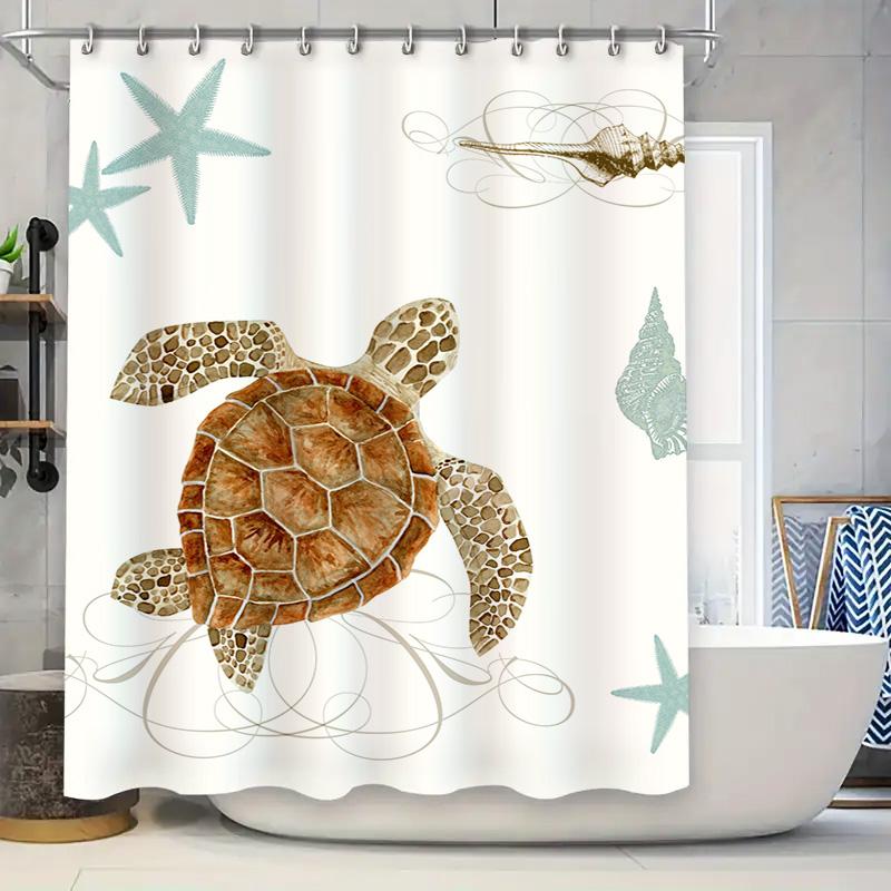 

Blue Plaid Dog Pattern Shower Curtain for Bathroom Decor Waterproof Fabric with Rings (White Grey Dogs Design) 90x180cm