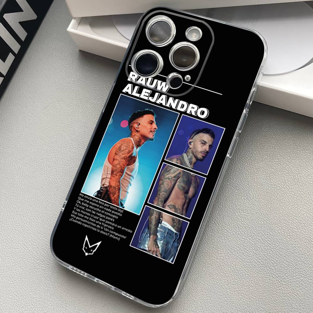 Singer R-Rauw Alejandro Phone Case For iPhone 17 16 15 14 13 11 12 Pro Max Mini Plus Shockproof Transparent Soft TPU