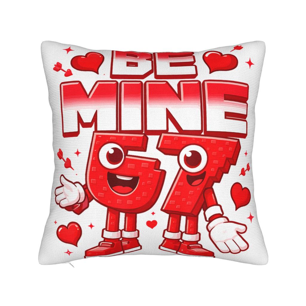 Valentines Day Meme six Seven Heart Pillow Case Design Pillow Cover Kawaii Pillowcases For Couch Sofa Bedroom