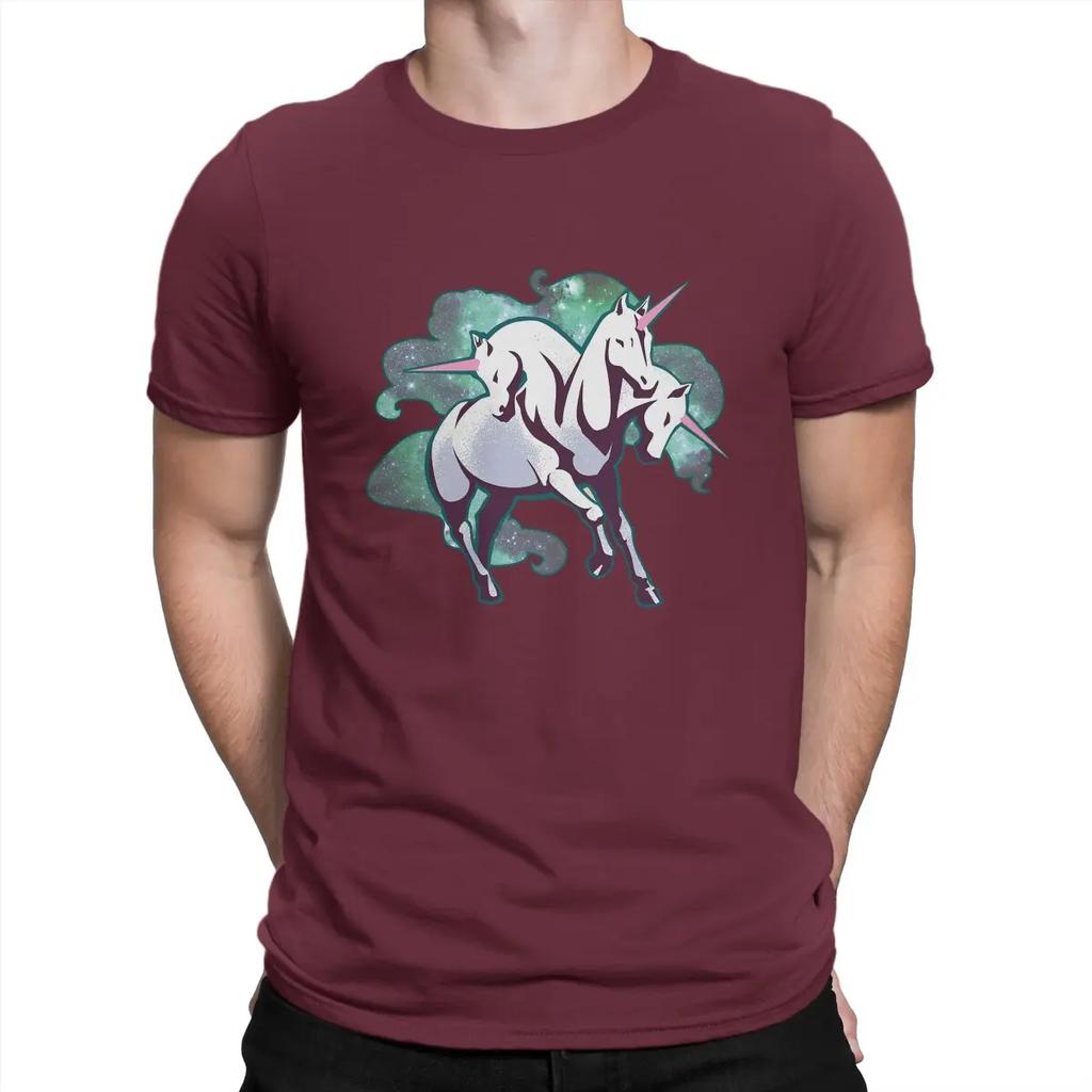 Headed Unicorn Special TShirt Horses Simplicitys Casual T Shirt Hot Sale Stuff For Men Women