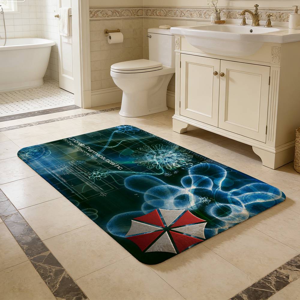 Virtual Company U-umbrella C-corporation Door Mat Kids Room Bedroom Decoration Balcony Anti-Slip Doormat Room Doormat Area Rug