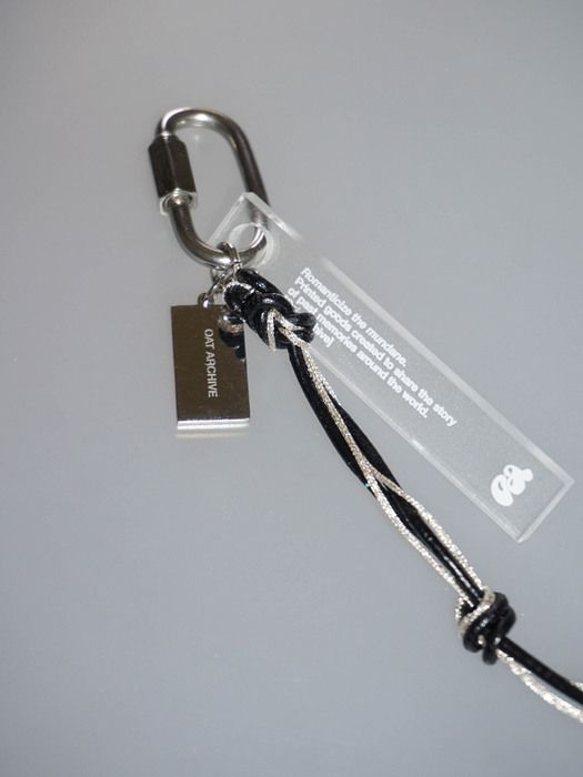 Oat Archive [9th Reorder] Multi-knot Keychain 01 (black)