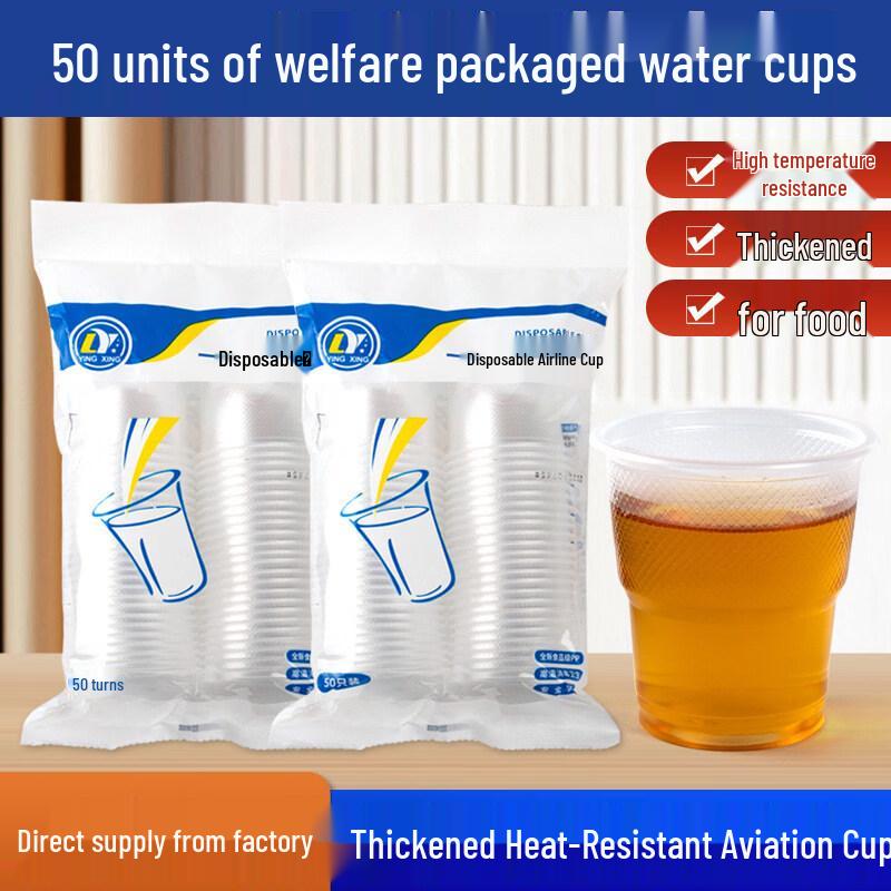 ZISIZ Disposable Thickened Plastic Cups