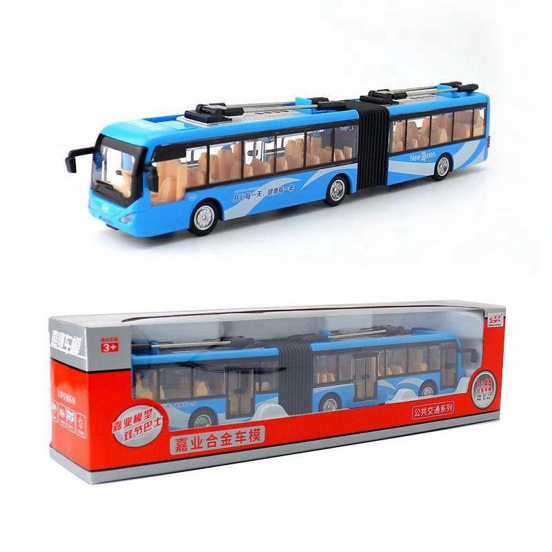 Bus Model Toy With Sound Light Features Design For Kids Play Collecting And
