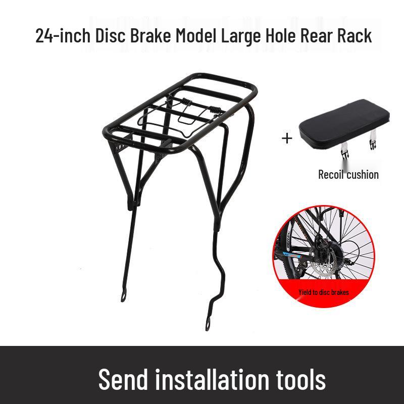 Multifunctional Rear Rack: Carrier for People, Clothes, Mountain Bikes, Children's Bicycles, Cargo, and Folding Bikes.