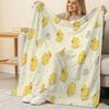 Soft Breathable Flannel Fleece Blanket, Little Yellow Duck Collection, Warm Cozy Throw for Home, Halloween & Christmas