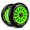 Scooter Wheels 100 Mm Green 2 Pcs