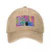 Memphis Pattern   Retro S  S Baseball Cap Horse Hat Unique Hats Rugby Hat Unisex Luxury For Women Unisexs