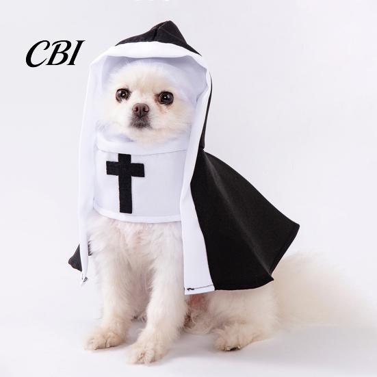 No Hair Damage Pet Wear Cat Nun Costume, Cute Outfit, Cosplay Clothes, Lightweight Apparel Fun Party Outfit for Small Medium Dogs Cats Costume