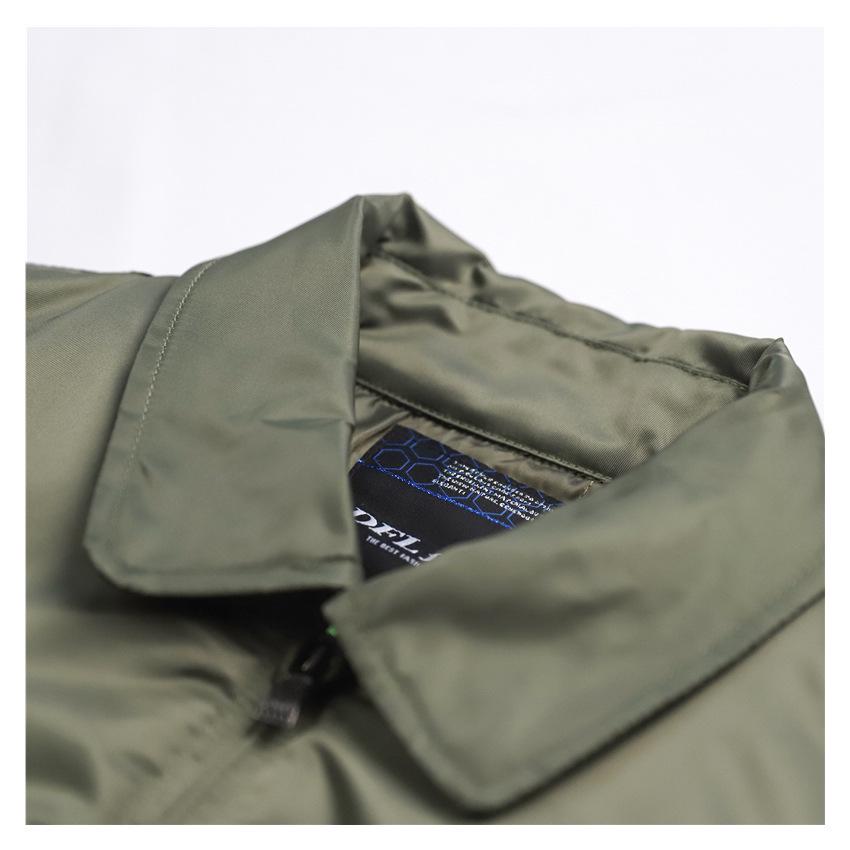 Normanlong Men's Trendy Cotton Pilot Jacket, Air Force Military Style with Turn-Down Collar, CWU-45P Baseball Jacket