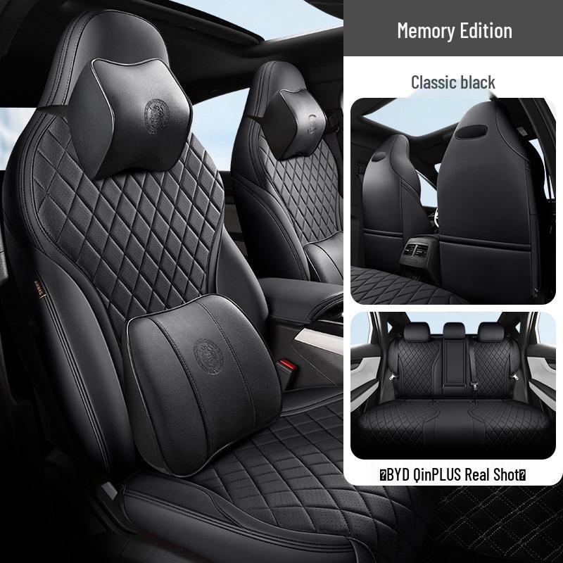 BYD Qin PLUS Sedan Leather Seat Cover: 5-Seat, All-Season, Full Coverage