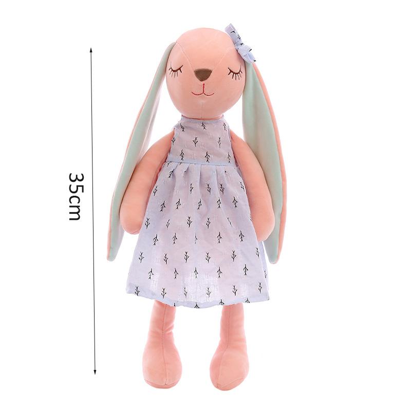 Kawaii Rabbit Plush Toys Cartoon Long Ear Bunny Doll for Children Soft Plush Stuffed Animal Appease Sleeping Toy Home Decoration