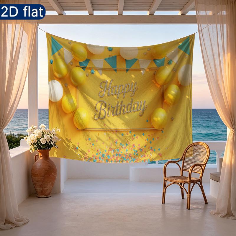 Party Backdrop Happy Birthday Birthday Photo Booth Background Front Door Decor