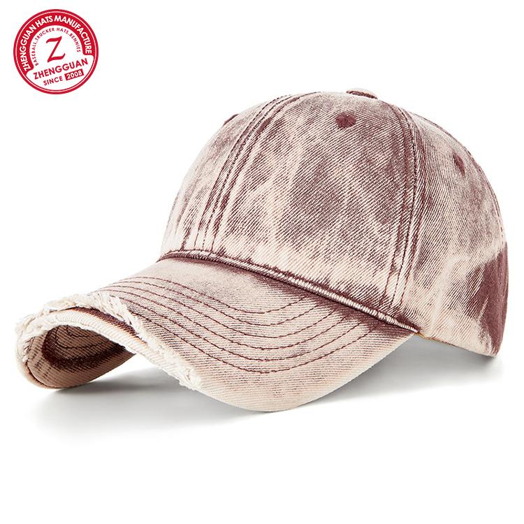 New Vintage Old Cowboy Baseball Cap Spring Summer Trend Hat With Broken Brim Personality Fashion Cap