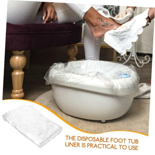 Hoement Foot Bath Liners, 80-Pack, Disposable Bathtub Bags, Lightweight and Tear-Resistant, for Home Footbaths, Public Facilities, and Hotels