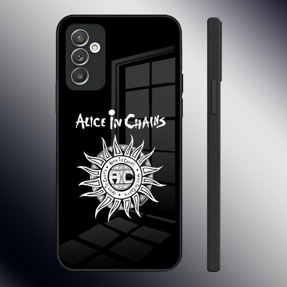 Heavy Rock Band-Alice In Chains Phone Case For Samsung S26 S24 Ultra S23 S22 S21 Fe S25 Plus A54 A34 A24 A53 A13 A16 Glass Cover