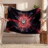 Sheffield United FC Personalized Fleece Blanket With Football Logo, Custom Name Text Soft Warm Home Throw Blanket