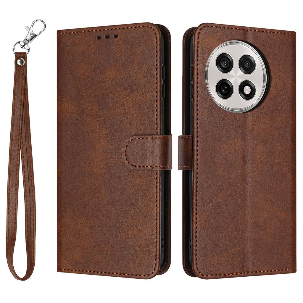 For OnePlus 13R 5G Case Flip Stand PU Leather Wallet Phone Cover Calf Texture