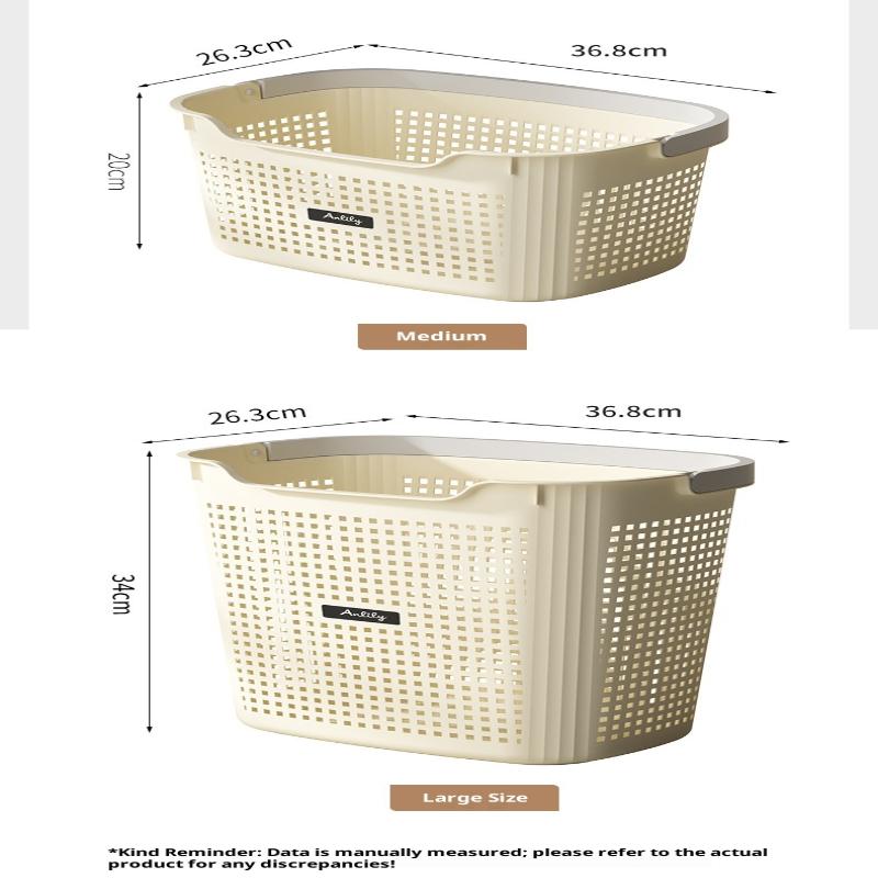 Multi-Size Laundry Basket With Handle Large Capacity Dirty Clothes Basket Laundry Hamper