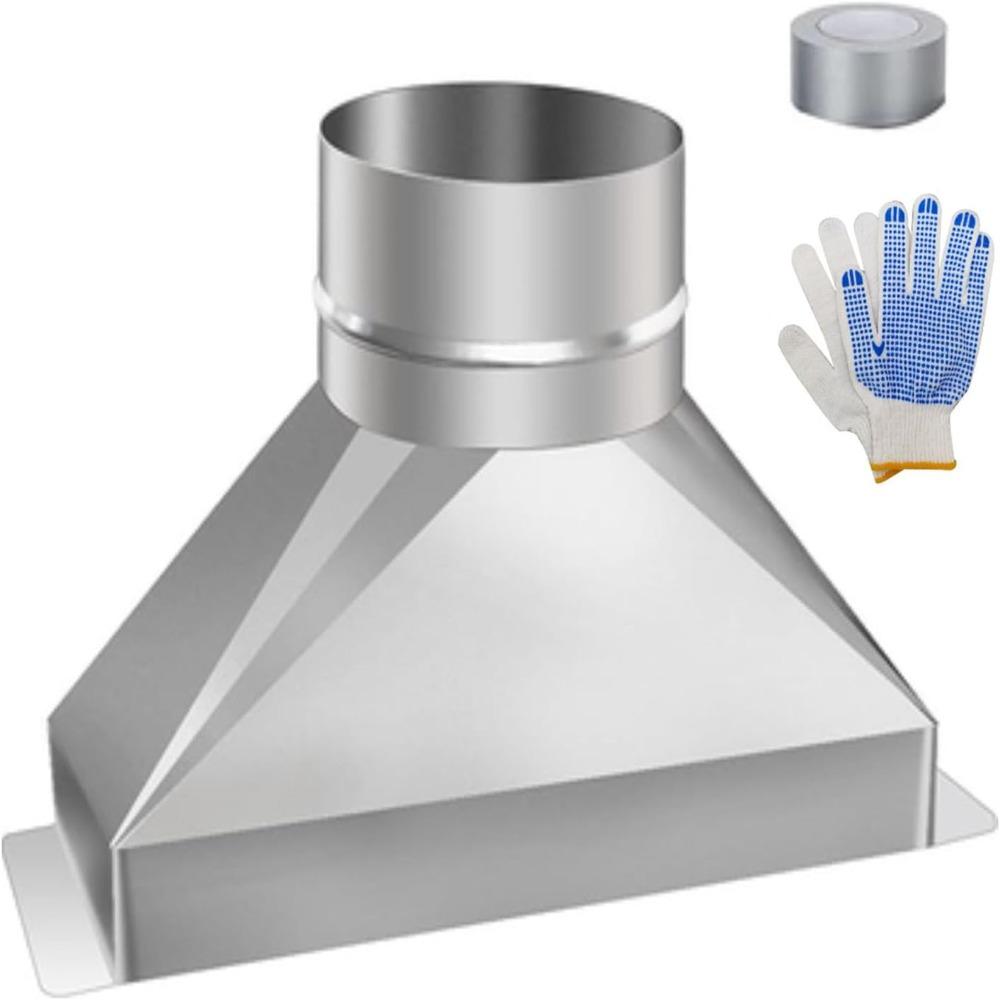 Easy Installation Microwave Vent Kit Galvanized Steel Duct Connector  Exhaust Ventilation