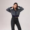 Levis Relaxed Comfortable Versatile Striped Knit Sweater Women tops A8728-0028