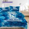 Set Copripiumino Trapuntato con Fantasia SSC Napoli Federa Decorazione per la Casa Regalo di Compleanno (1 * copripiumino + 2 * federa, senza nucleo)