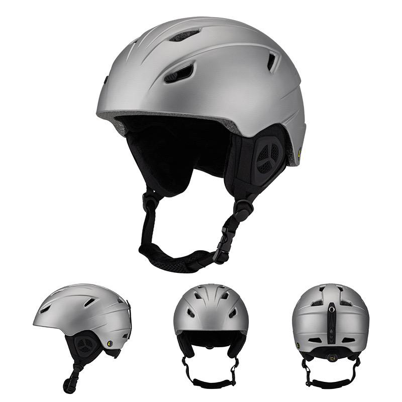 F-SH-47 Ski Helmet with Removable Liner and Ear Pads Goggles Compatible PC Material for All