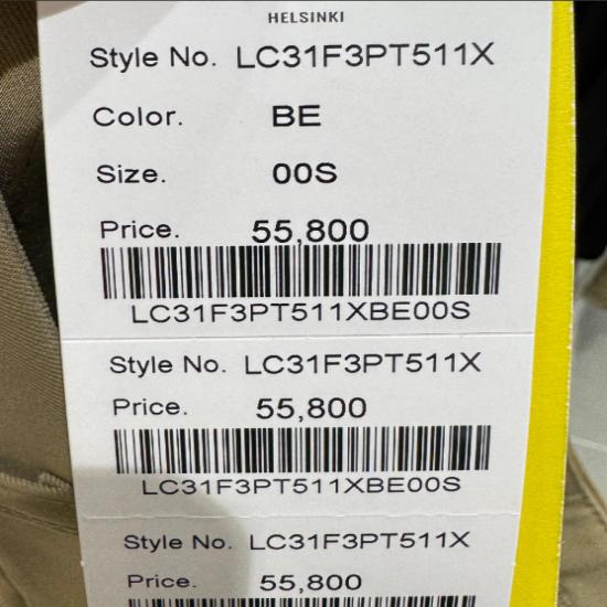 Semi-Wide Slacks Pants with Single Front Pleat LC31F3PT511X