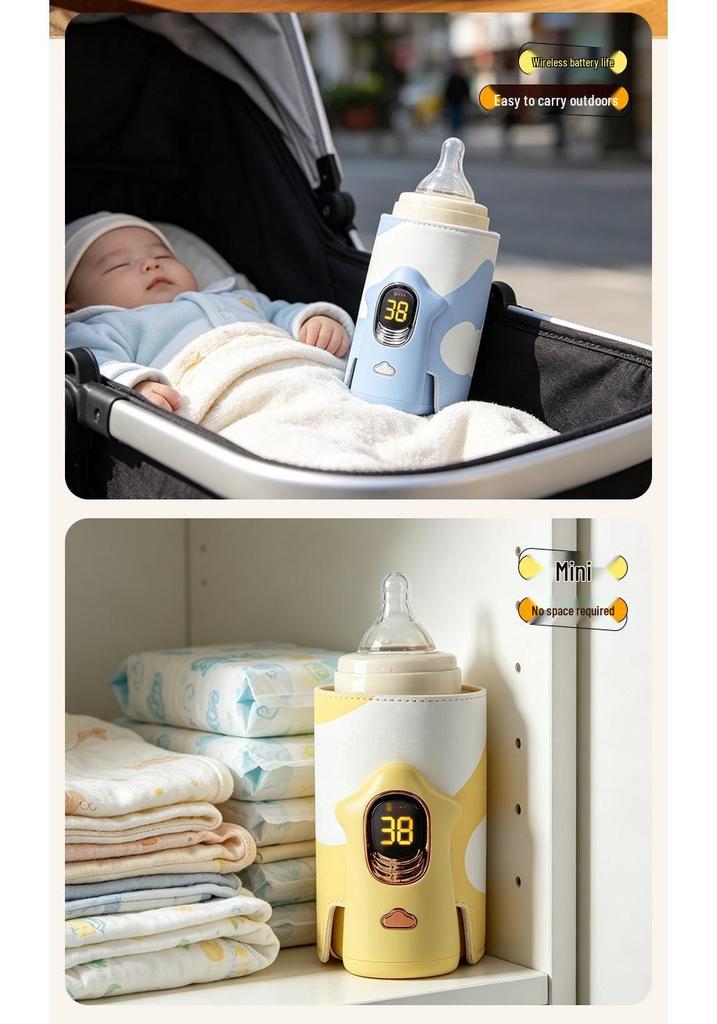Wireless Baby Bottle Insulator & Portable Milk Warmer for Constant Temperature