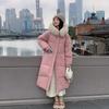 Down Cotton Clothes Women's Medium and Long Winter New Fashion Big Fur Collar Design Sense Thickened Cotton Clothes