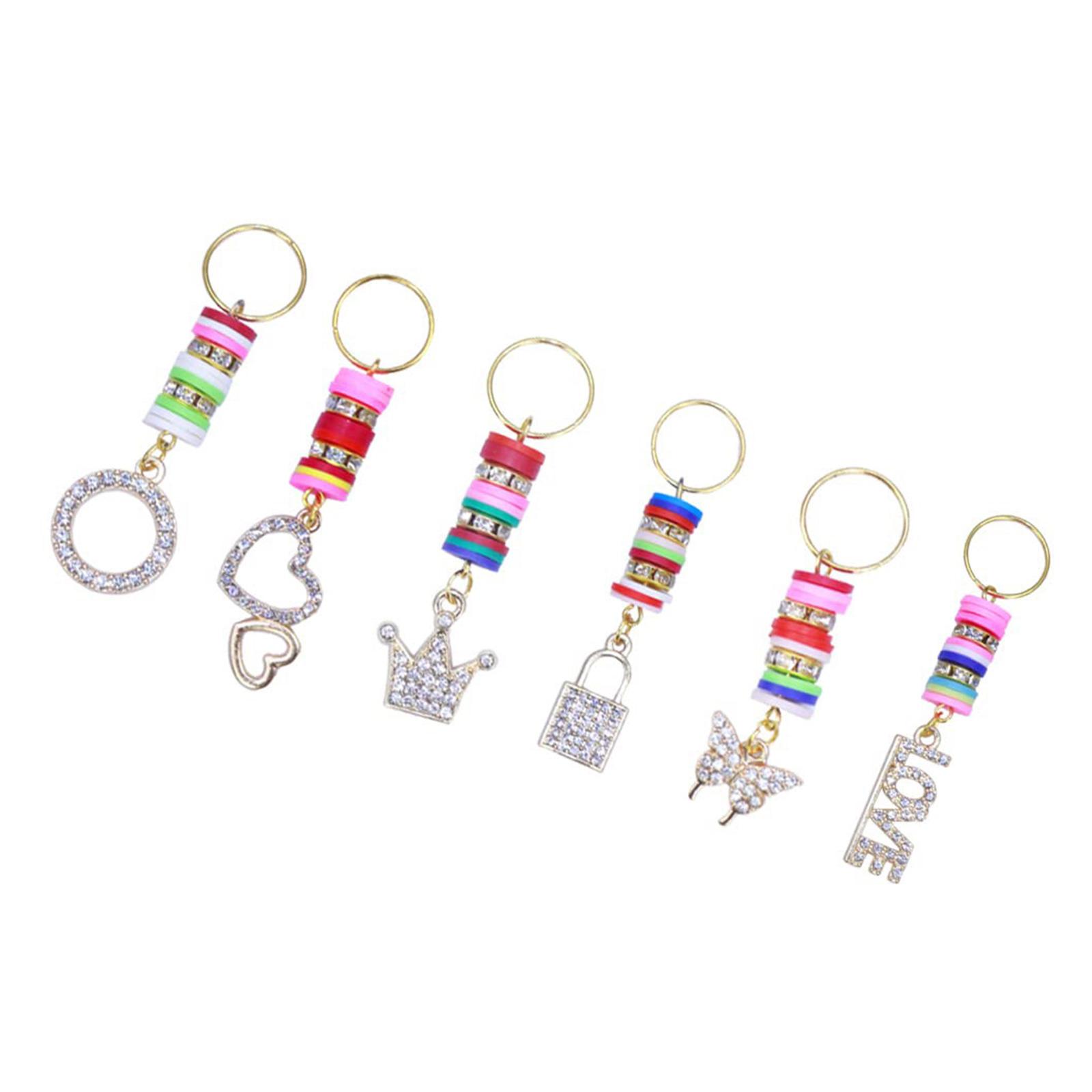 

Rhinestones Dreadlock Bead Hair Beads Loose Hair Jewelry For Halloween Braid Clip Hair Rings Hair Clip Braid Rings разноцветный