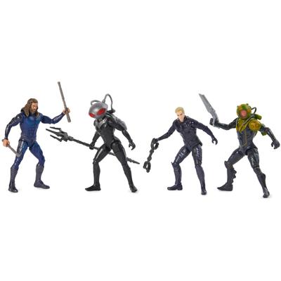 DC Comics Aquaman Volcano Island Pack 4 Collectible Action Figures with Superhero Kids Toy for Ages (Amazon Exclusive) - Accessories, 3+