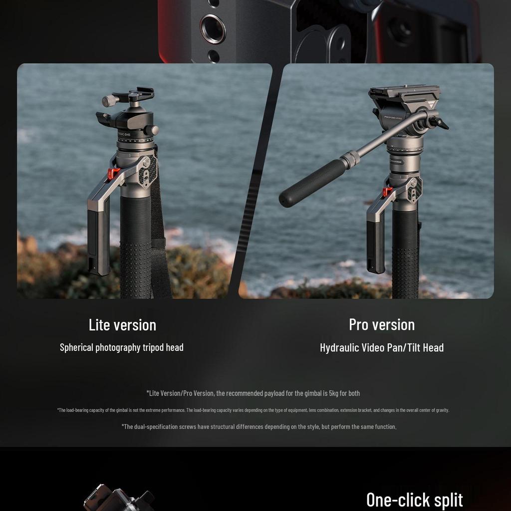 Smog Carbon Shadow Pro Carbon Fiber Monopod with Hydraulic Head and Quick Release System