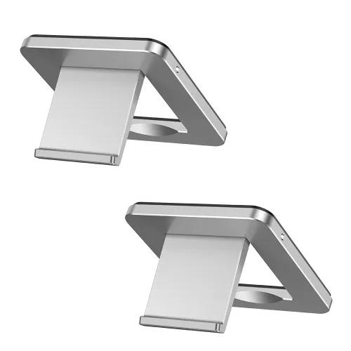 

Oatsbasf 2 шт. Портативная мини-подставка для ноутбука Алюминиевая подставка для ноутбука Основа для ноутбука Держатель для Macbook Pro Регулируемый кронштейн для компьютера серебряный