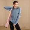 Women's Peach Heart Slim Fit Hoodie - Breathable Long Sleeve Fitness & Yoga Top