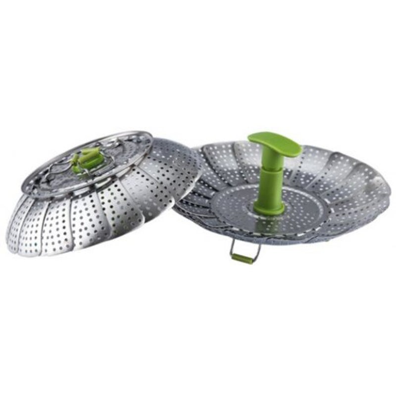 Cuiseur vapeur extensible créatif en acier inoxydable pour mijoteuses Argent