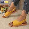 Damen flache Sandalen Sommer Mode Bequeme Sandalen Damen Neue Outdoor Mode Offene Zehenschuhe für Damen Sandalias De Mujer