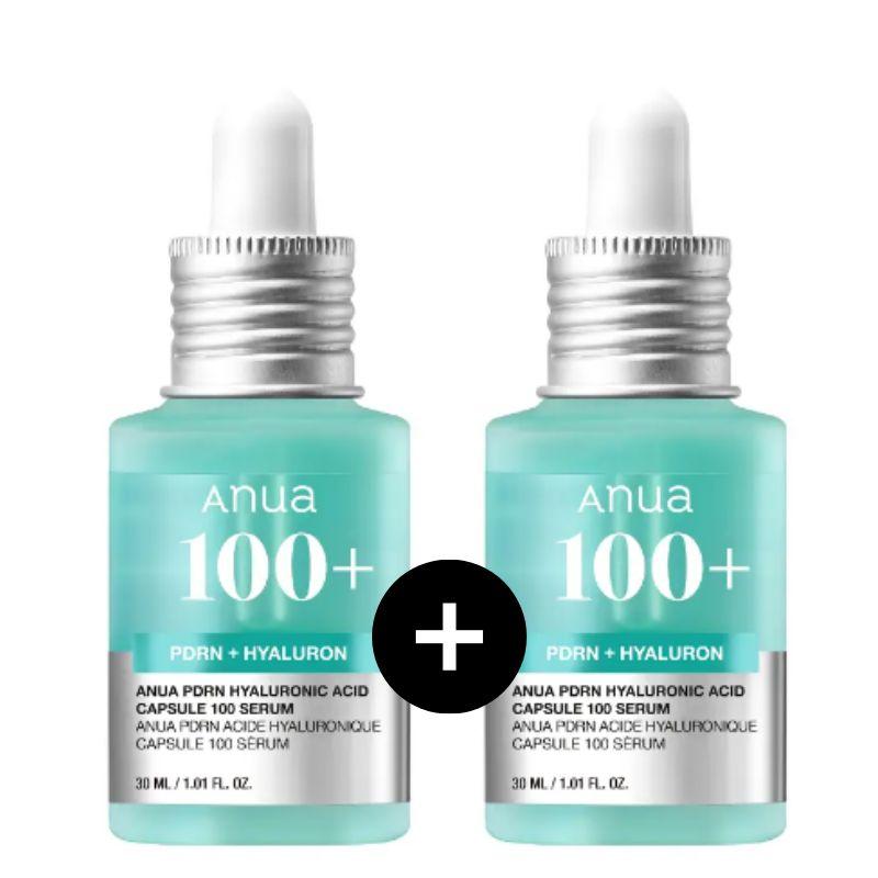 Anua PDRN Hyaluronic Acid Capsule 100 Serum Intensive Hydrating Repair Serum Set 30ml + 30ml