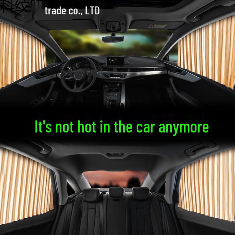 Universal Magnetic Car Side Window Sunshade Curtains for Heat Insulation and Sun Protection