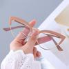 Anti -Blue Light Metal Comfortable Color Cat Eye Eyeglasses Frame Women Vintage Spring Hinge Optical Frame Computer Glasses